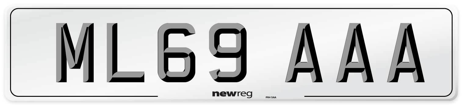 ML69 AAA Number Plate from New Reg